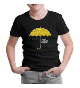 How I Met Your Mother - Umbrella Siyah Çocuk Tshirt