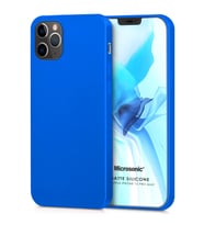 Microsonic Matte Silicone Apple iPhone 12 Pro Max Kılıf Mavi