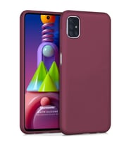 Microsonic Matte Silicone Samsung Galaxy M51 Kılıf Mor