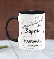 BK Gift Kişiye Özel Babalar Günü Temalı Siyah Kupa Bardak 17289s