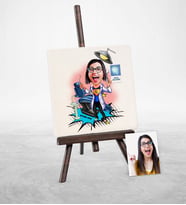 BK Gift Kişiye Özel Diş Hekimi Karikatür Şovaleli Doğal Taş  1