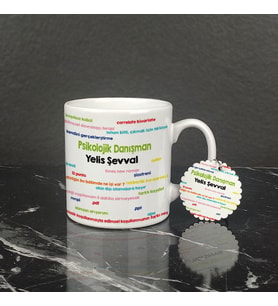 Psikolojik Danışman Kupa Bardak ve Anahtarlık Set 002