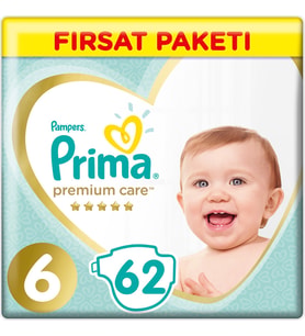 Prima Premium Care Bebek Bezi Beden:6 (13+) Extra Large 62 Adet Fırsat Pk