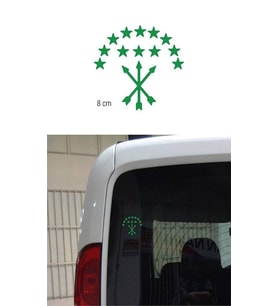 Adige Bayrak Araba Sticker Yeşil 8 cm 4 Adet