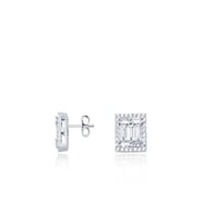 Diamond Line-Gülaylar Altın 14 Ayar Baget Taşlı Küpe