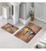 Banyo Halısı Ikili Klozet Takımı Kaymaz Tabanlı (60 xm x 100 cm + 40 cm x 60 cm) 