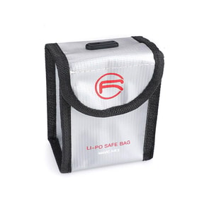 DJI Mavic Air 2 Lipo Pil Yanmaz Güvenlik Çantası 1 Pil Kapasitesi Gümüş