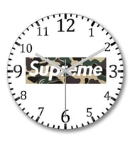 Supreme Duvar Saati Bombeli Gercek Cam