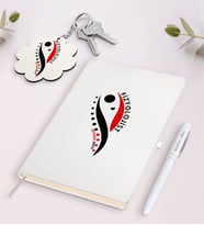 BK Gift Kişiye Özel Fizyolojist Beyaz Defter Kalem ve Anahtarlık Hediye Seti (Model 1)