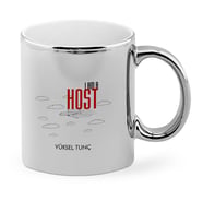 BK Gift Kişiye Özel Mesleki Uçuş Görevlisi Host Krom Kupa Bardak  1