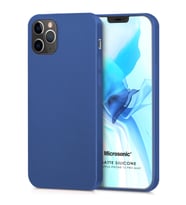 Microsonic Matte Silicone Apple iPhone 12 Pro Max Kılıf Lacivert