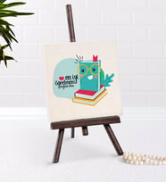 BK Gift Kişiye Özel En İyi Öğretmen Şovaleli Doğal Taş-9 (Beyaz)