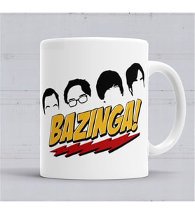 Big Bang Sheldon Cooper Theory Bazingaa Kupa Bardak Porselen