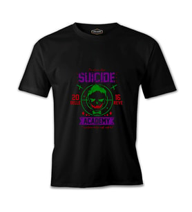 Suicide Squad - Academy Joker Siyah Erkek Tshirt