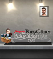 Kişiye Özel Avukat Karikatürlü Kolay Yetişmiyor Ahşap Biblo Bay-2