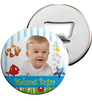 Kırmızı Balık Konsepti Açacaklı Magnet Kişiye Özel