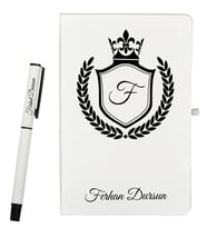 Sevgiliye Hediye Kişiye Özel Tasarım Defter ve Roller Kalem Seti