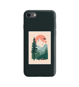 Siyah Lansman Telefon Kılıfı Iphone 8