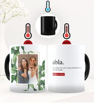 BK Gift Kişiye Özel Fotoğraflı Abla Anlamı Sihirli Kupa Bardak - 1 (Siyah)