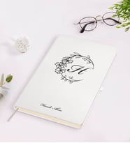 BK Gift Kişiye Özel Baş Harf İsim Tasarımlı Beyaz Defter-4