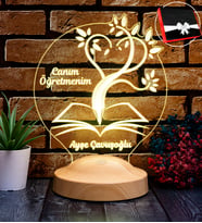 Canım Öğretmenim 3D LED Lamba - Öğretmene Kişiye Özel, Mezuniyet ve Öğretmenler Günü İçin Hediye Fikri