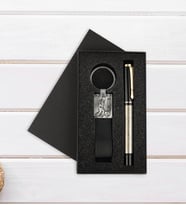 BK Gift Kişiye Özel Atatürk Kabartma Figürlü Roller Kalem ve Anahtarlık Hediye Seti