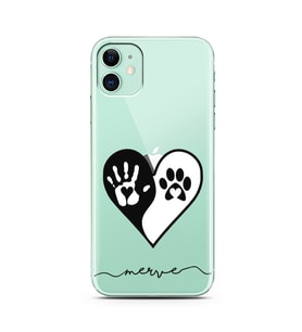 Pati Kalp Tasarımlı Kişiye Özel Telefon kılıfı (tüm modeller mevcuttur)