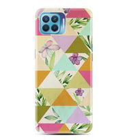 Kılıfland Huawei Oppo Reno 4 Lite Kılıf Silikon Resimli Kapak Deltoid Flowers Stok 1043