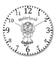 Motörhead1 Duvar Saati Bombeli Gercek Cam