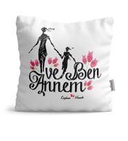 BK Gift Kişiye Özel Annem Ve Ben  Yastık  1