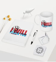 BK Gift Kişiye Özel İngilizce Öğretmeni Temalı Beyaz Defter Kalem Kupa Ayna Seti - 2