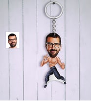 BK Gift Kişiye Özel Bruce Lee Karikatür Anahtarlık