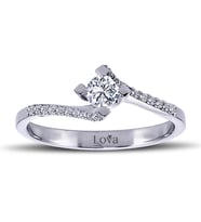 Lova Toplam 0,30 Karat Pırlanta Tektaş Yüzük - 1070053
