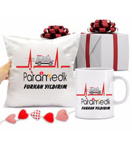 Paramedik Bardağı ve Yastığı Hediye Seti (Model 1)