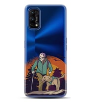 Kılıfland Realme 7 Kılıf Silikon Resimli Kapak Hiking Dog Forest Stok 462