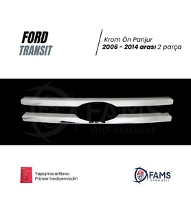 Ford Transit Krom Ön Panjur 2 prç. 2007 Üzeri P. Çelik