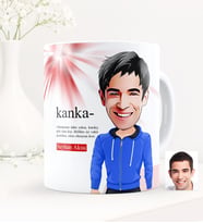 BK Gift Kişiye Özel Kanka Karikatürlü Beyaz Kupa Bardak - 1