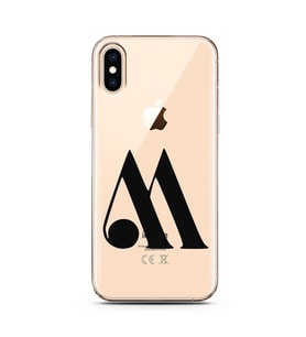 Iphone X Harf Tasarımlı Telefon Kılıfı M-Harfi 