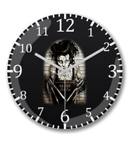 Scissor Hands Duvar Saati Bombeli Gercek Cam