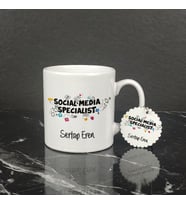 Social Media Specialist Kupa Bardak ve Anahtarlık Set