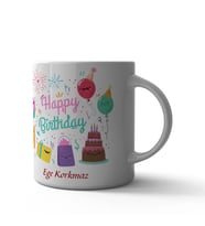 Happy Birthday Kupa Bardak (Çok Renkli)