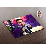 BK Gift Kişiye Özel Erkek Karikatürlü Ahşap Puzzle-50