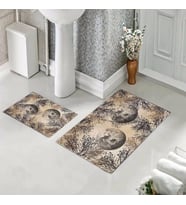 Banyo Halısı Ikili Klozet Takımı Kaymaz Tabanlı (60 xm x 100 cm + 40 cm x 60 cm) 