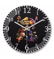 Clash Of Clans Pekka Duvar Saati Bombeli Gercek Cam
