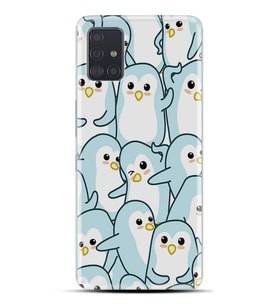 Kılıfland Samsung Galaxy A31 Kılıf Silikon Resimli Kapak Penguin Pattern Stok 966
