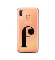 Samsung A40 Harf Tasarımlı Telefon Kılıfı F-Harfi 