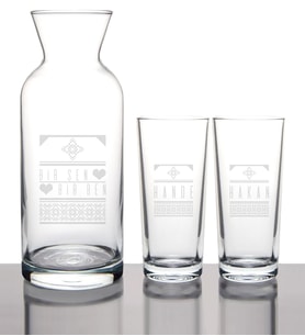 BK Gift Kişiye Özel Bir Sen Bir Ben Rakı Karaf Seti