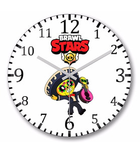 Brawl Stars  Serenadçı  Poco  Duvar Saati Bombeli Gercek Cam