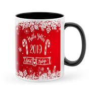BK Gift Kişiye Özel Mutlu Yıllar Siyah Kupa Bardak  4