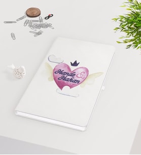 BK Gift Kişiye Özel Sevgililer Günü Beyaz Defter-23